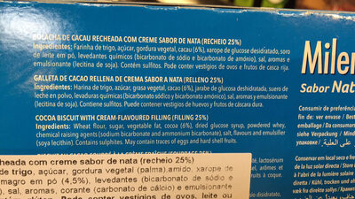 Vieira Milenium Cream Flavour - Ingredients