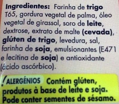 Toest - Ingredients - pt
