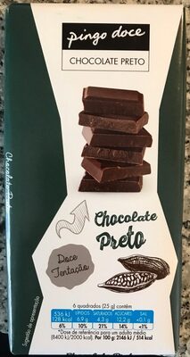 Chocolate preto - Produto