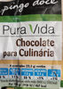 Chocolate para Culinária - Produto