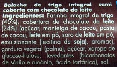Bolacha digestiva com chocolate - Ingredients