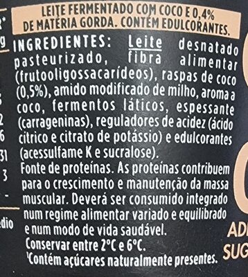 YoPro Coconut - Ingredientes