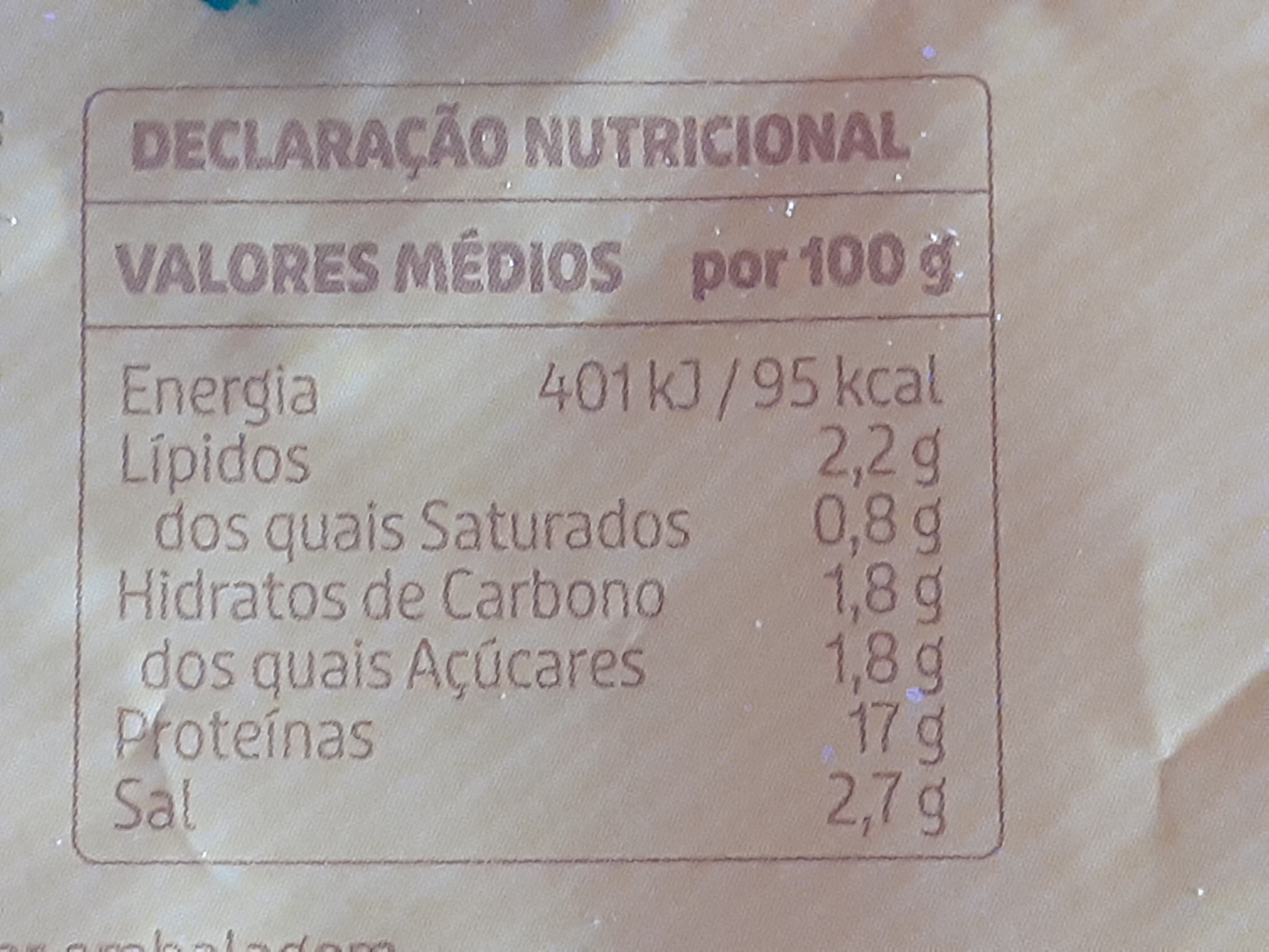 Fiambre da Perna Extra Fatias Finíssimas - Nutrition facts - pt