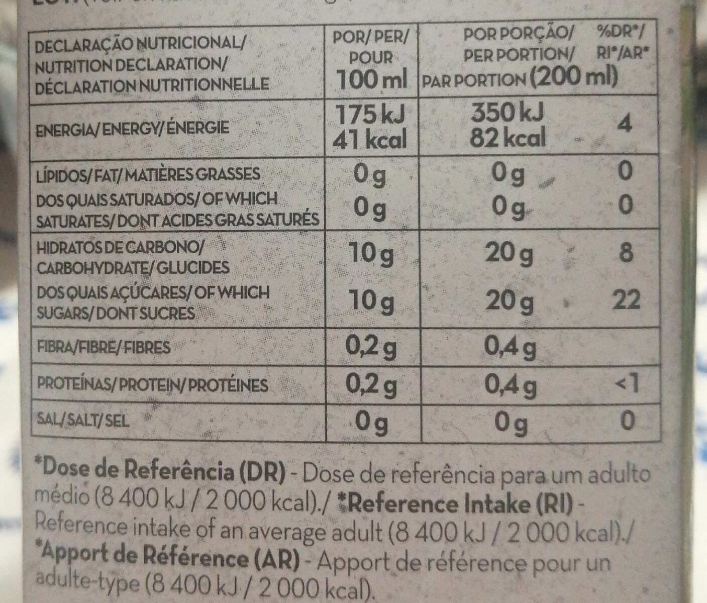 Equilibrio maçã - Dados nutricionais - fr