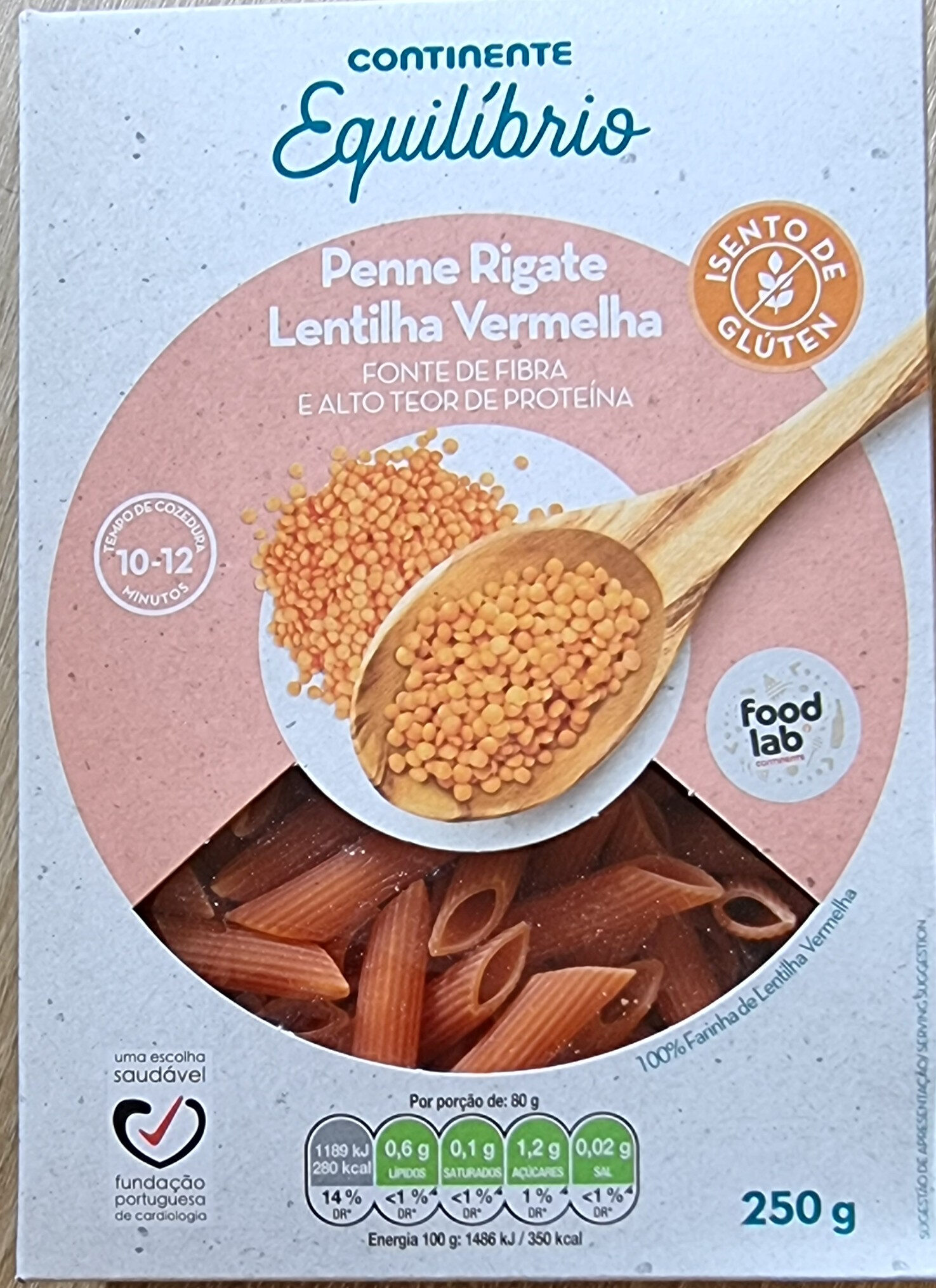 Penne Rigate Lentilha Vermelha - Produkt - pt