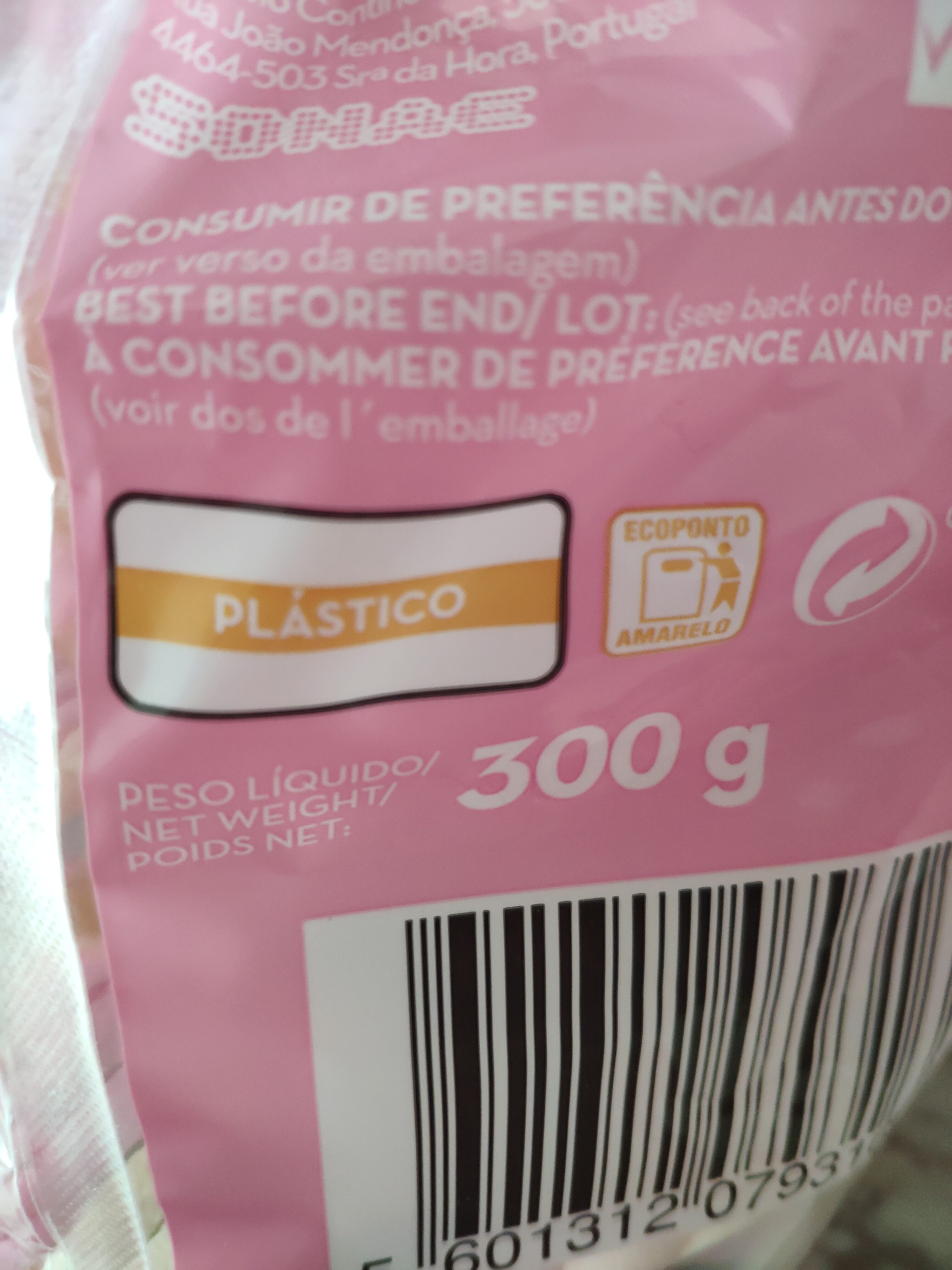 Marshmallows - Instruções de reciclagem e/ou informações sobre embalagem