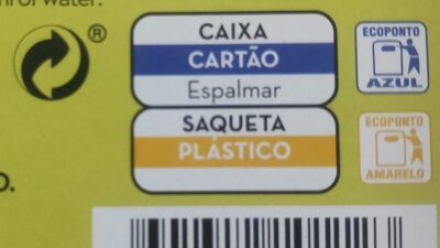 Gelatina Vegetal Morango - Istruzioni per il riciclaggio e/o informazioni sull'imballaggio - pt
