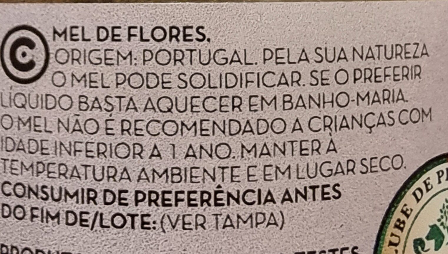 Mel de Flores - Ingredientes