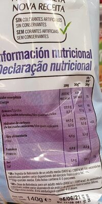 Patatas Lays light - Nutrition facts