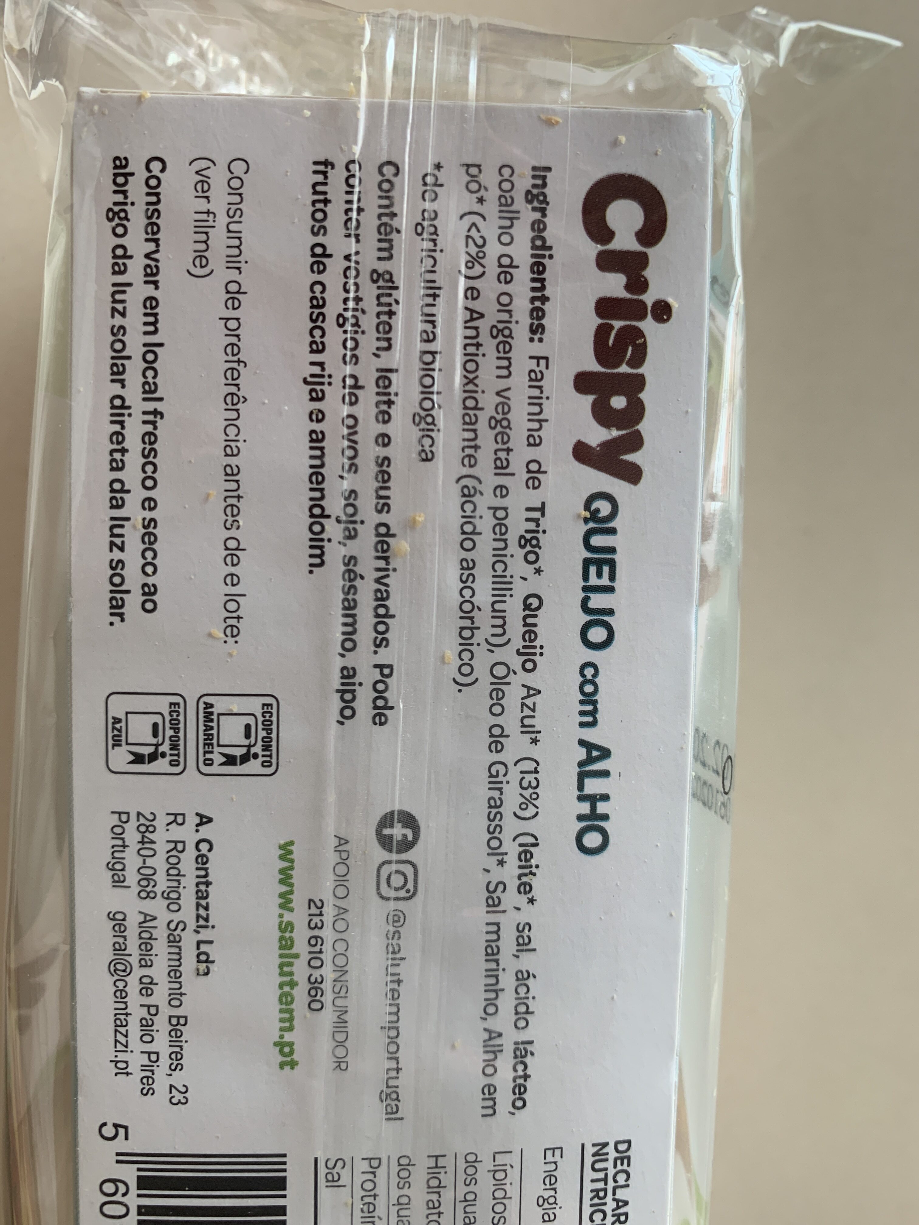 Crispy queijo com alho - Ingredients - fr