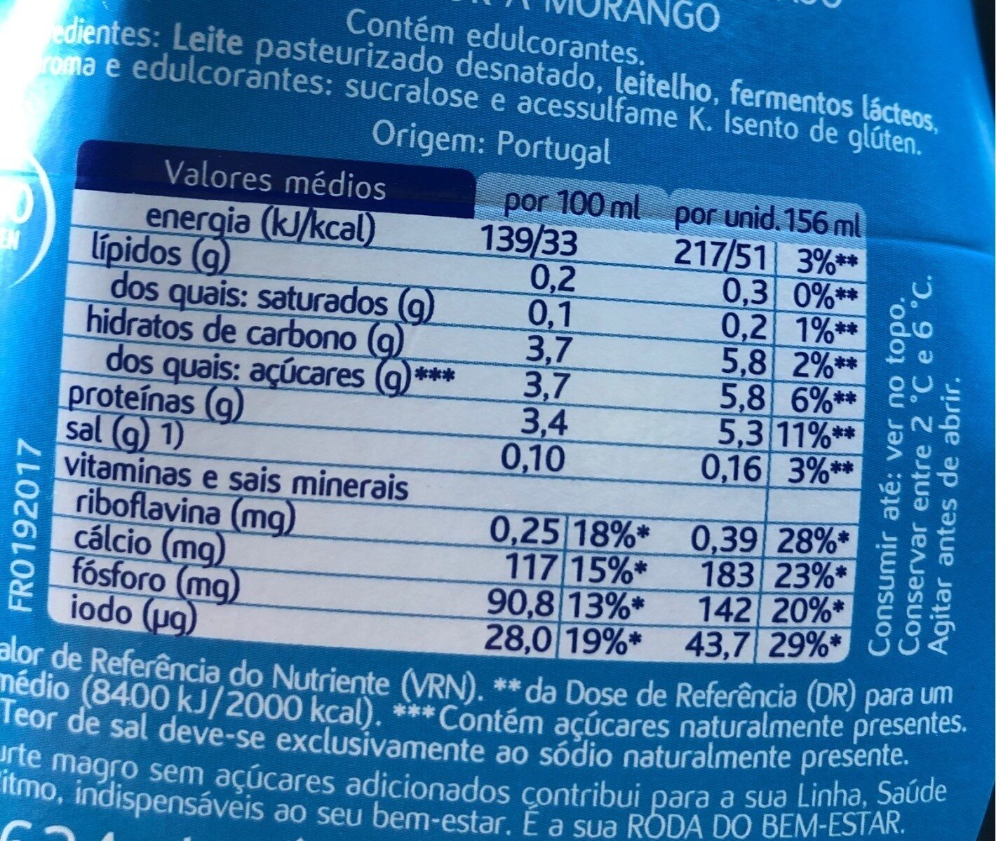 Magro - Nutrition facts - fr