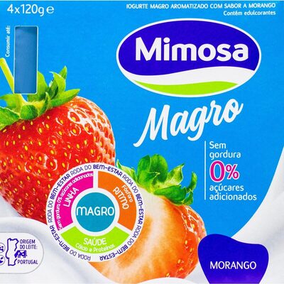 Iogurte magro aromatizado morango - Produit