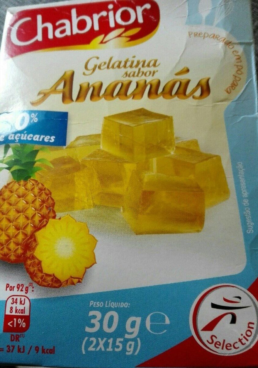 Gelatina sabor Ananás - Produto