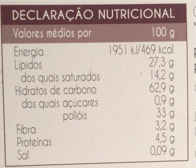 Wafers rellenos de cacao - Dados nutricionais - fr