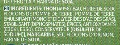 Patê de Atum - Ingredientes - fr