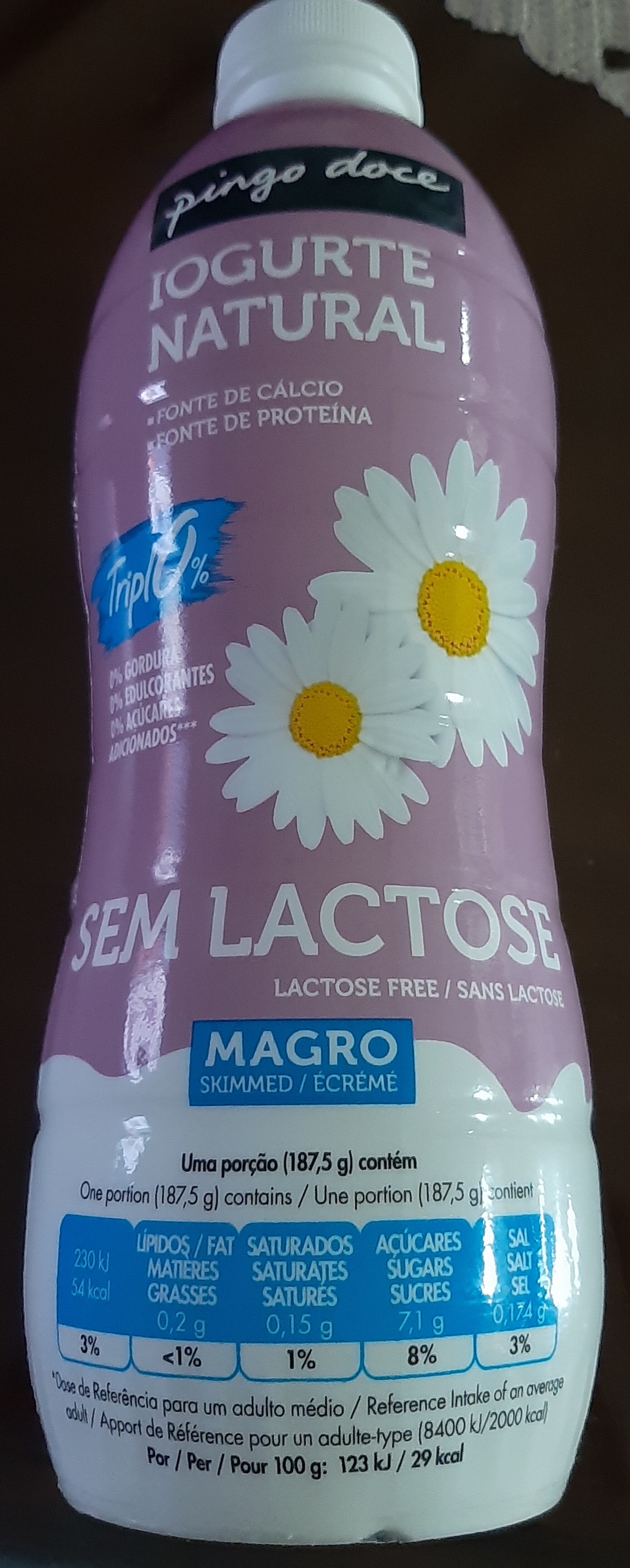 Iogurte natural magro sem lactose - نتاج - pt