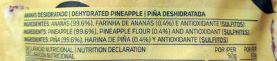 Piña deshidratada - Ingredients