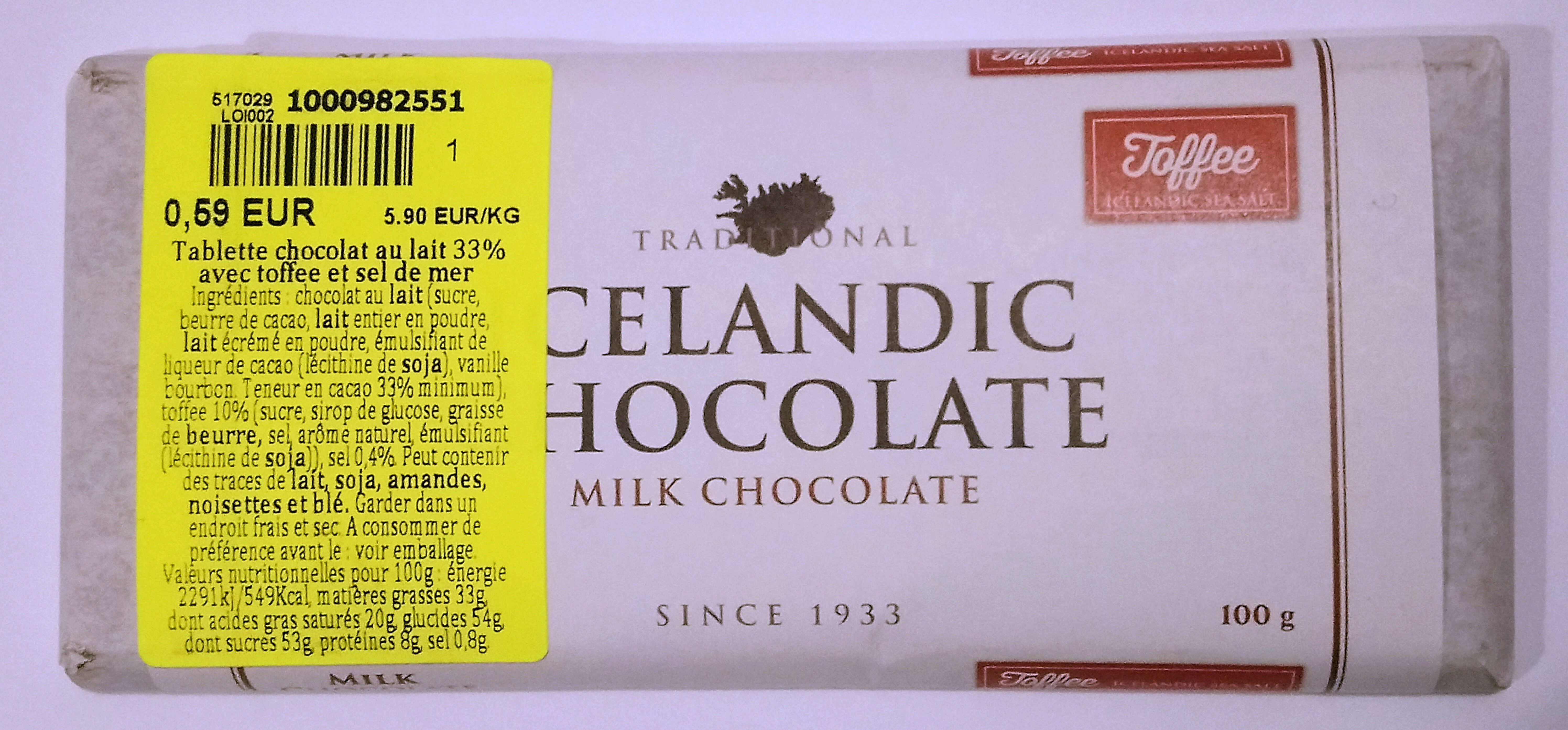 Icelandic Chocolate - Produkt - fr