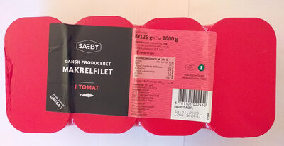 Dansk Produceret Makrelfilet i tomat - Produkt