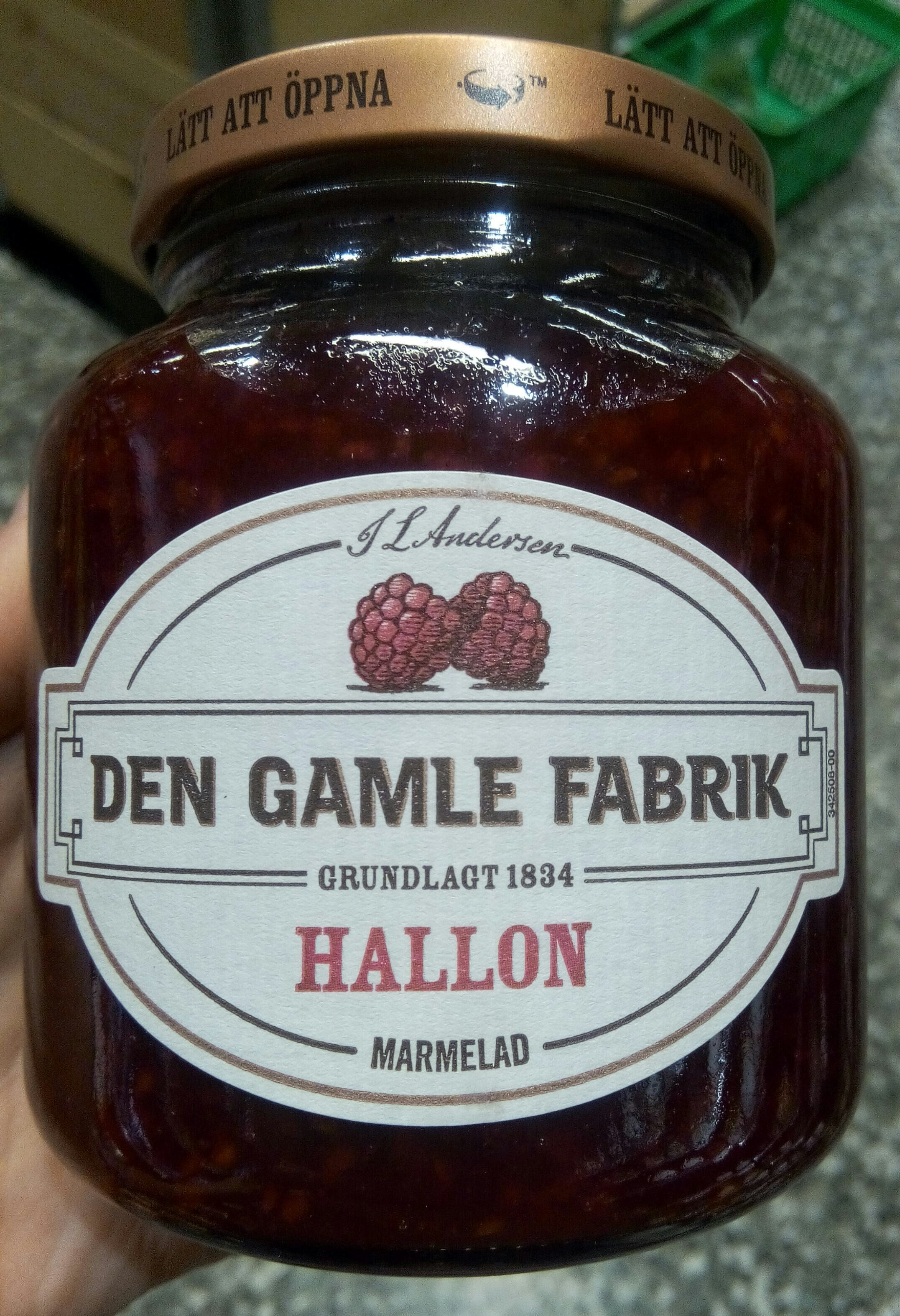 Hallon marmelad - Produkt