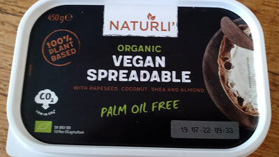 Naturli Organic Vegan Spreadable - Product - en