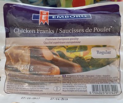 Saucisses de poulet - 产品 - fr