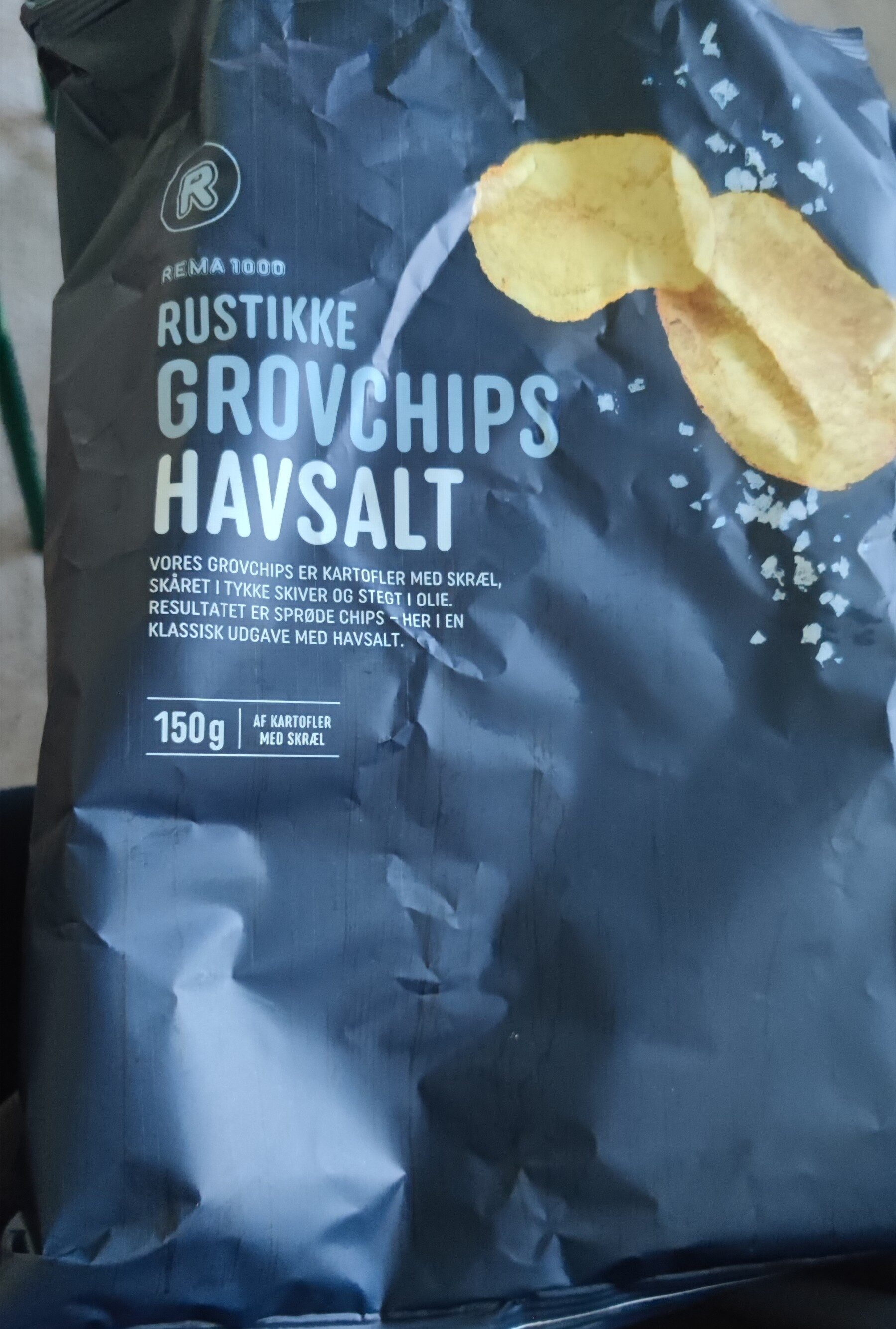 Rustikke Grovchips Havsalt - Produkt - en