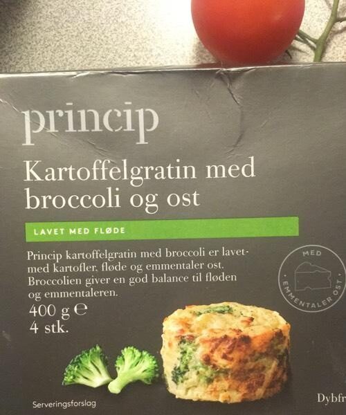 Kartoffelgratin med broccoli og ost - Produkt - en