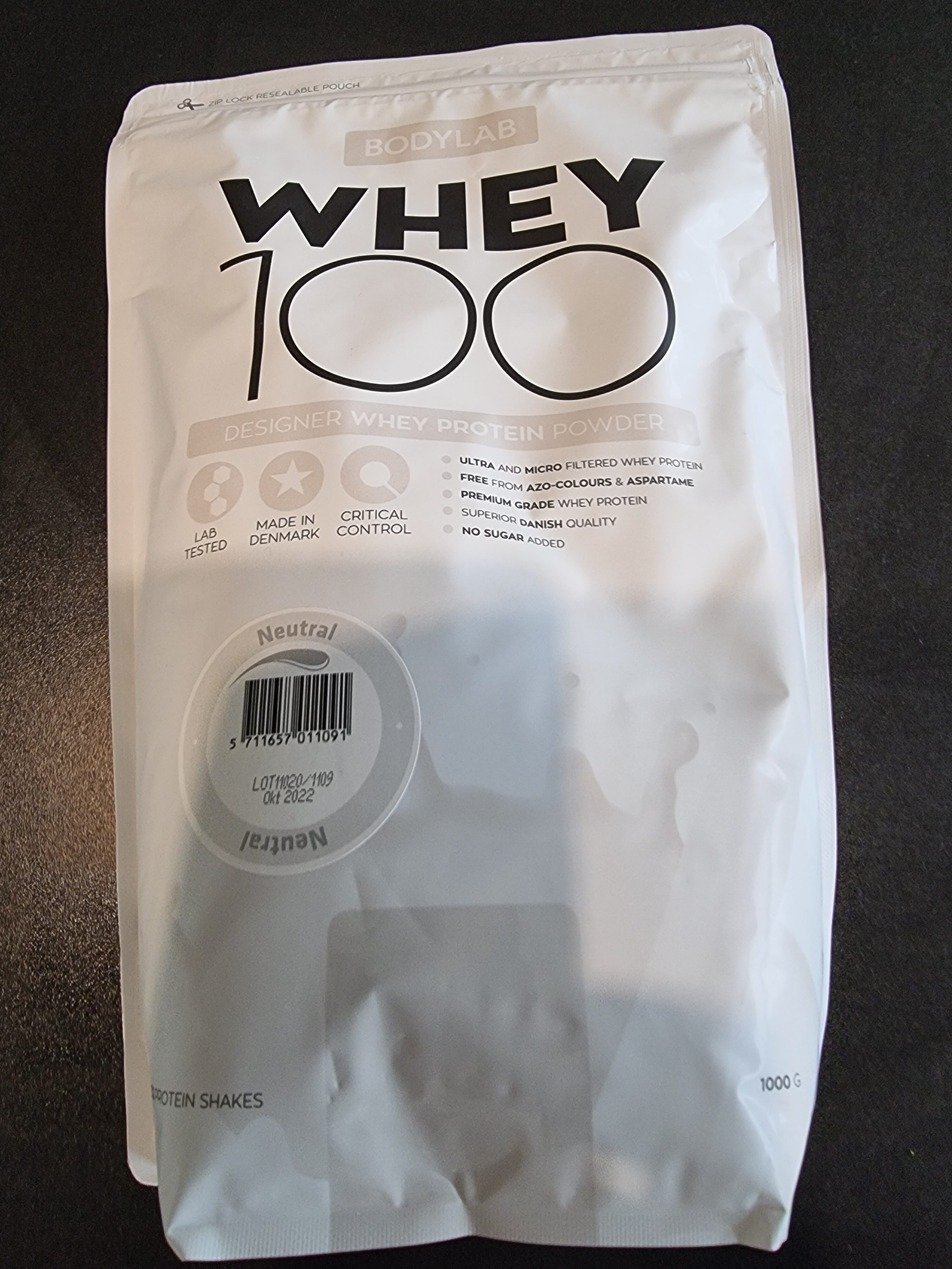 Bodylab Whey 100 Neutral - Produkt - en