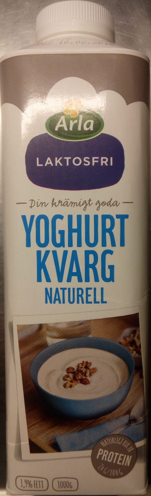 Arla Yoghurtkvarg Naturell laktosfri - Produkt
