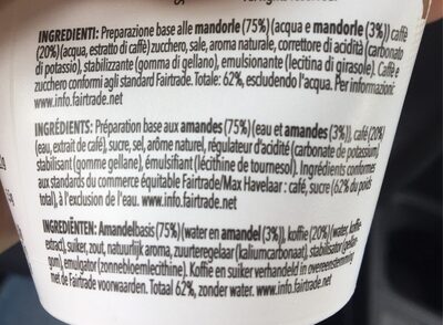 Fairtrade Almond Plant-Based Iced Coffee - Ingrediënten - fr
