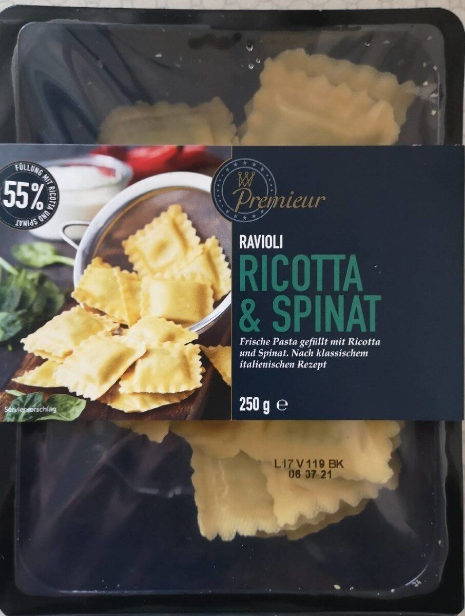Premier Ravioli Ricotta & Spinat - Product - de