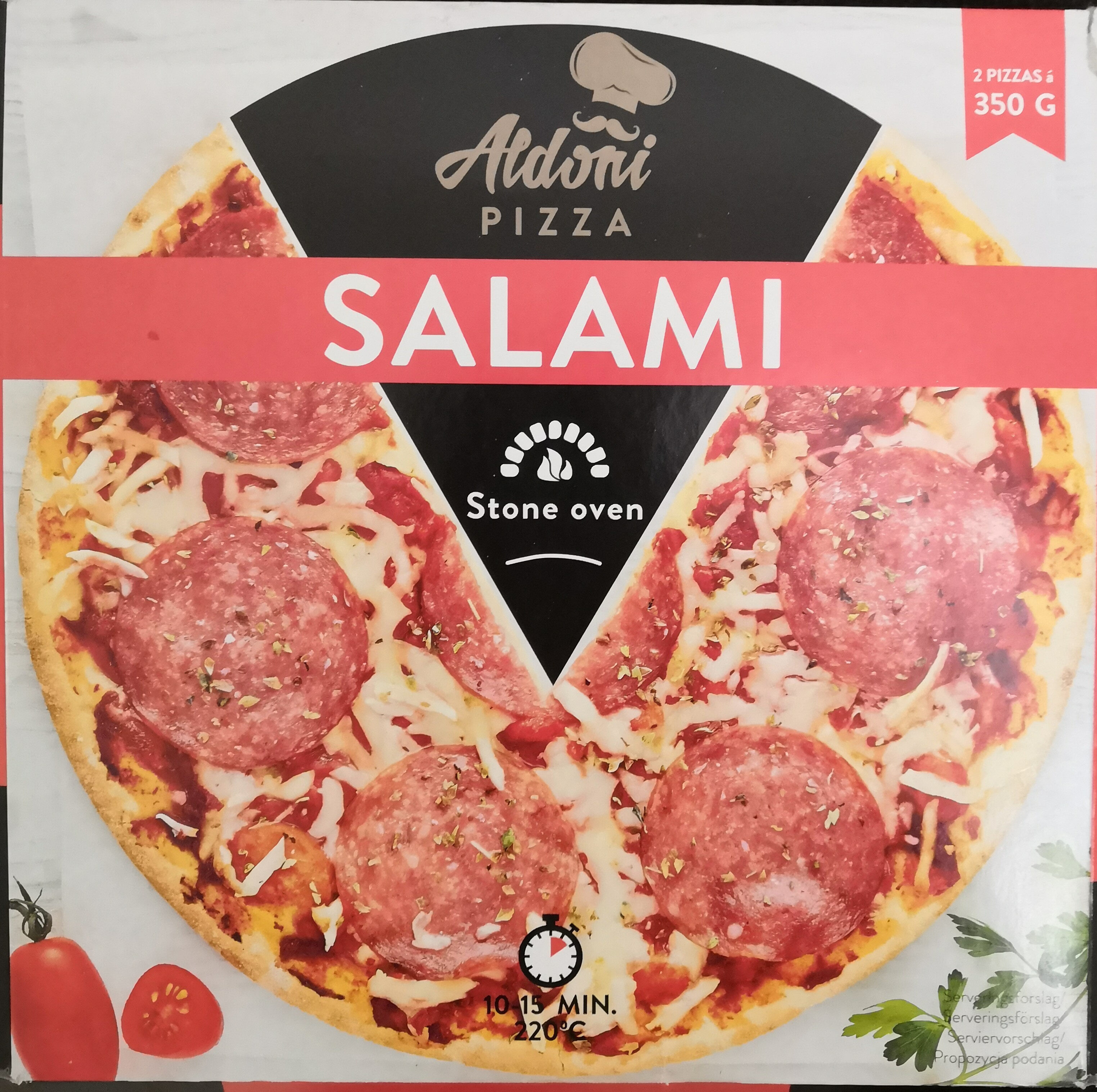 Aldoni Stone Oven Pizza Salami - Produkt