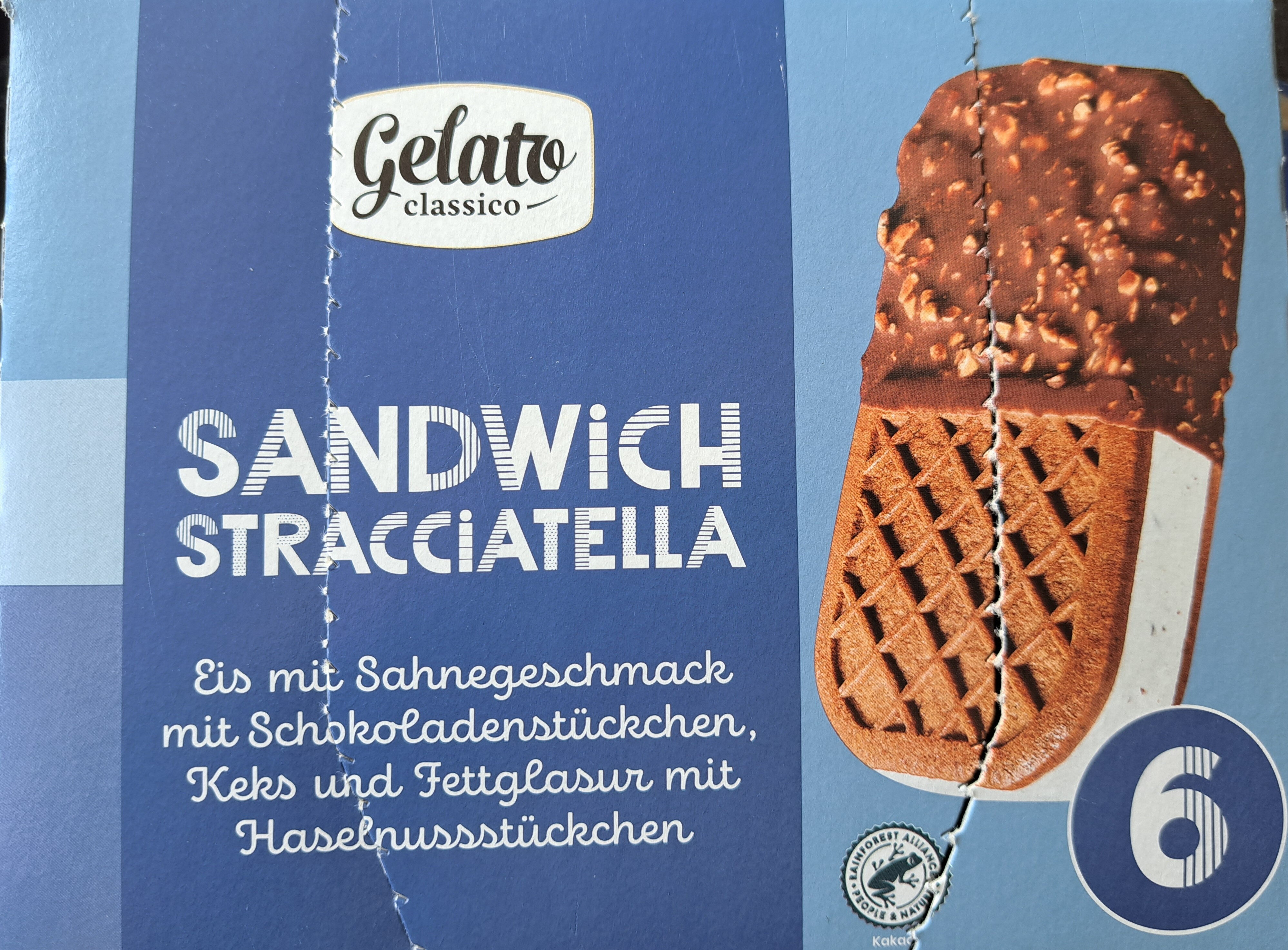 Eis mit Sahnegeschmack mit Schokoladenstückchen, kakaohaltigem Keks und kakaohaltiger Fettglasur mit Haselnussstückchen - Product - de