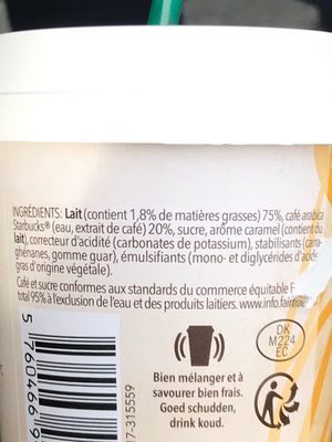 Caramel macchiato - Ingredients - fr