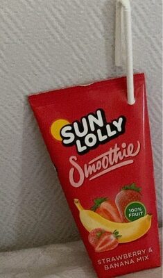 SUNLOLLY SMOOTHIE (strawberry and banana mix) - Produkt - fr