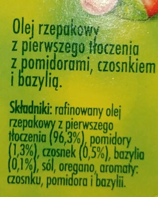 Olej rzepakowy - Ingredients - pl