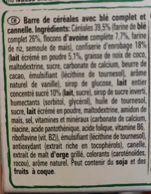 Barre céréal Cini Minis - Ingredienti - fr