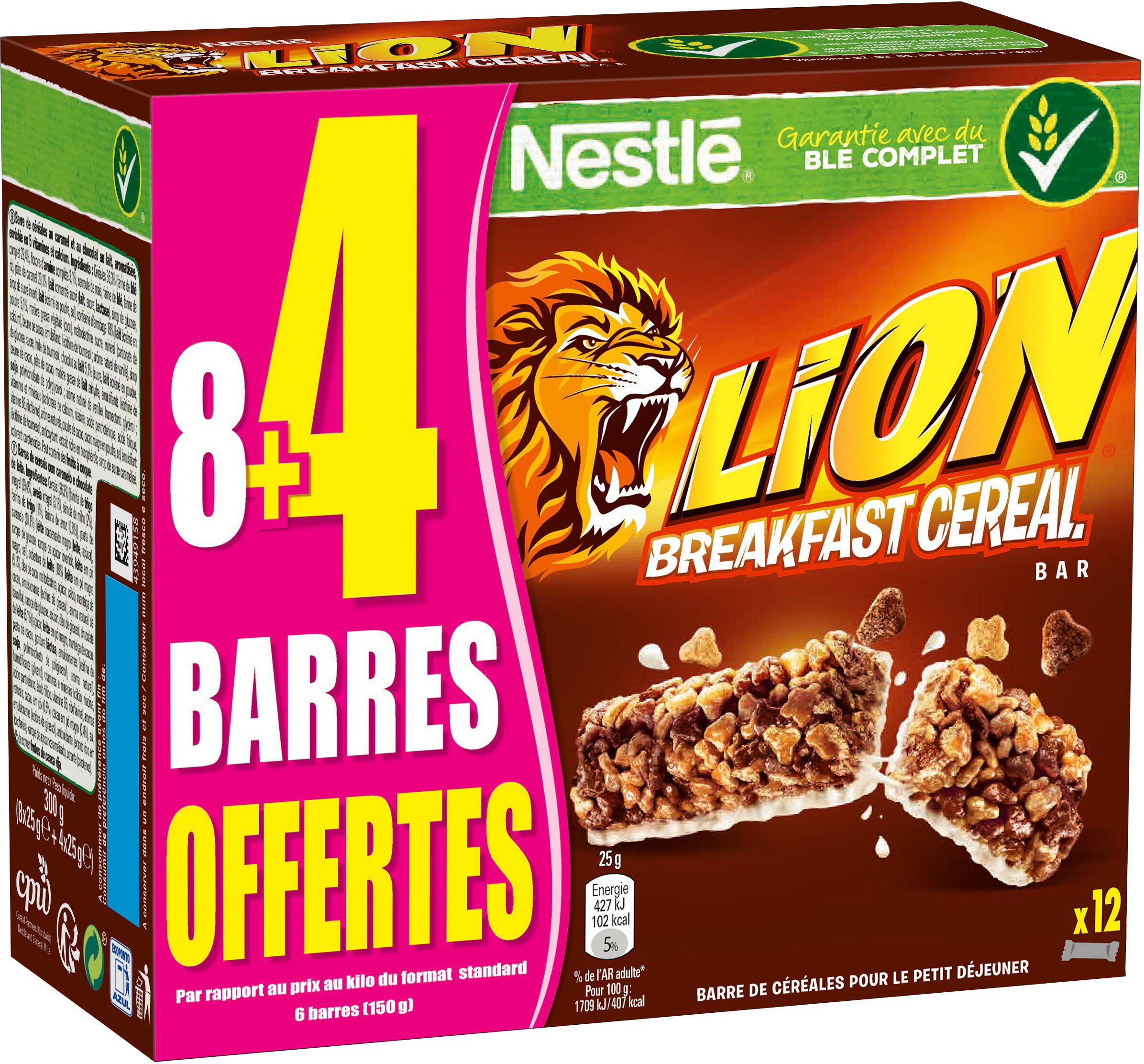 LION Barre de Céréales 8 x 25g + 4 barres offertes - Produkt - fr