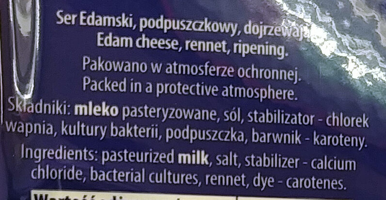 Ser Edamski - Ingredients