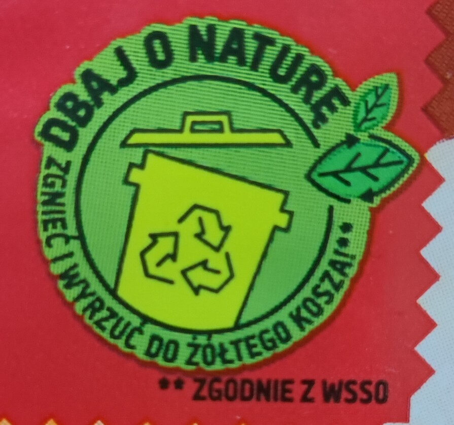 Sok vitamini JABŁKO MARCHEW MALINA - Instruction de recyclage et/ou informations d'emballage - pl