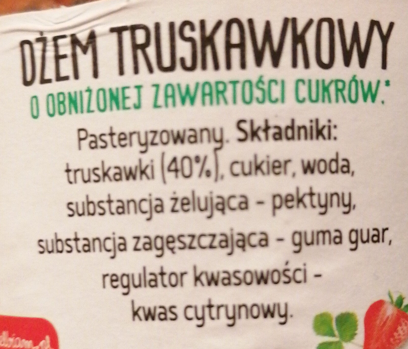 Dżem truskawkowy - Składniki