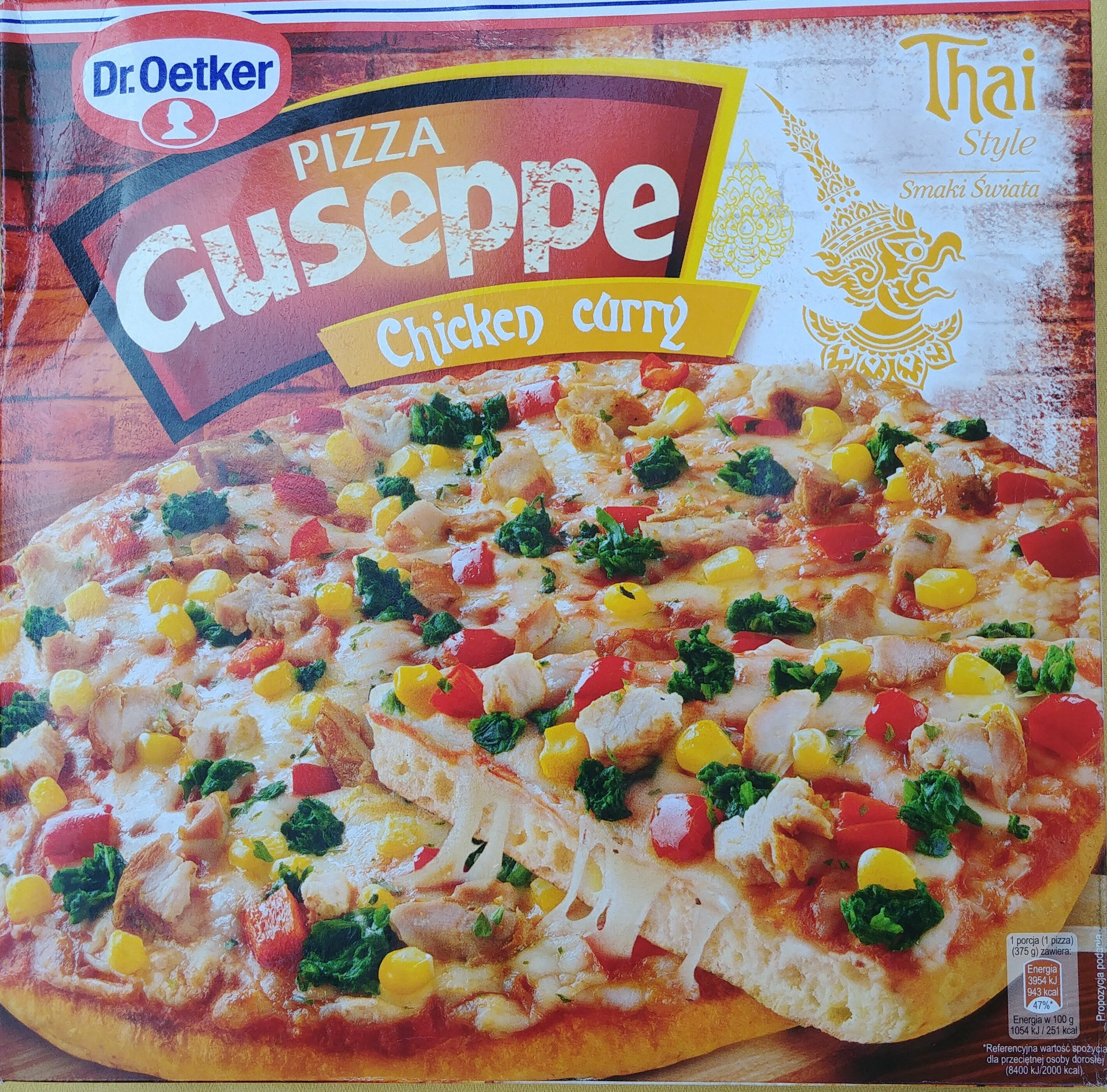 Pizza Guseppe Chicken Curry - Product - pl