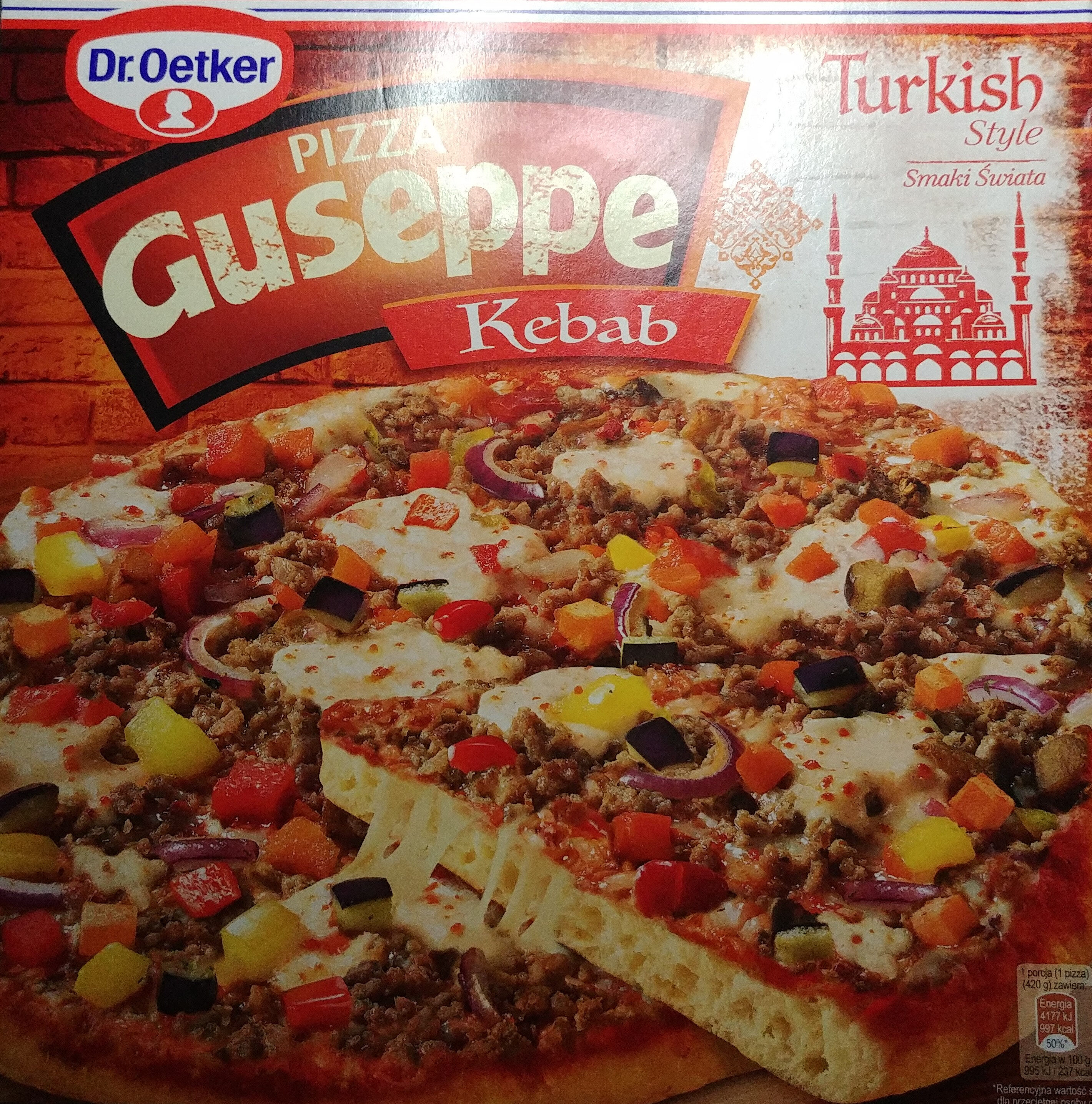 Pizza Guseppe z mięsem wołowym i warzywami, głęboko mrożona - Produit - pl