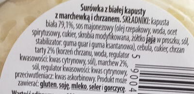 Surówka Colesław - Ingredients - pl