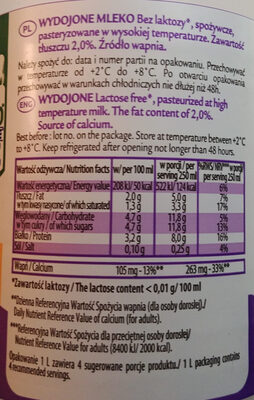 Mleko 2% - Ingredients