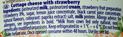 Cottage cheese with strawberry - Ingredients