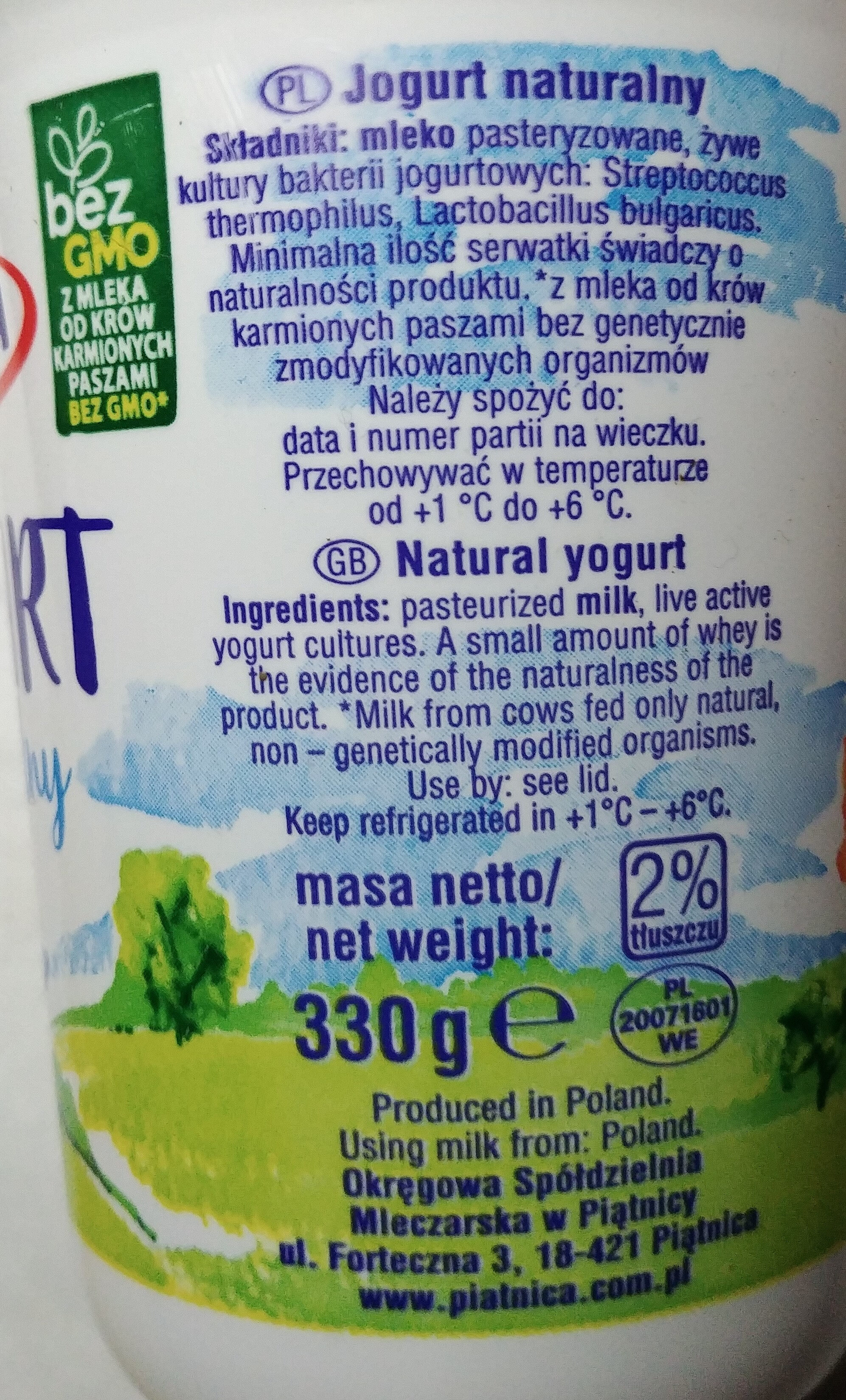 Jogurt - Ingredients - pl