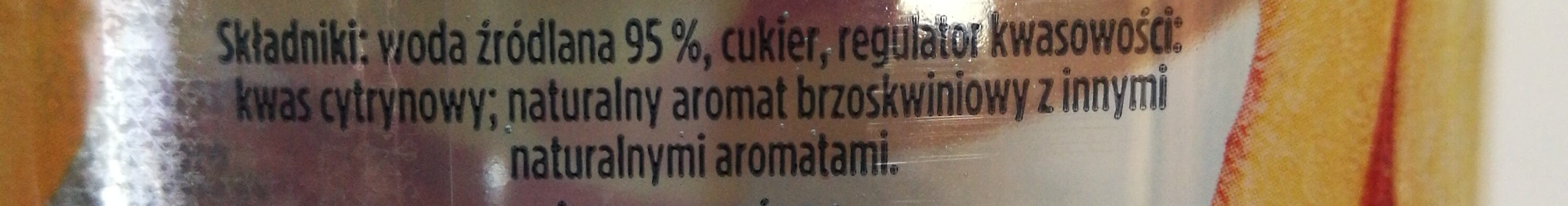 Żywiec Zdrój z Nutą. Napój niegazowany o smaku brzoskwiniowym. - Ingredients - pl