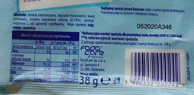Kisiel smak cytrynowy z witaminą C w proszku. - Ingredients - pl
